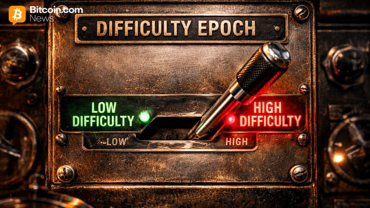 比特币难度系数下调11%后，网络正经历激进的重新校准过程。这一调整反映了算力的显著波动，促使比特币网络自动降低难度以维持每10分钟一个区块的生产节奏。难度下调后，剩余矿工的挖矿效率将提升，竞争压力减轻